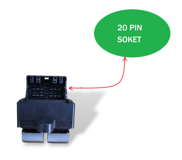 POWER WINDOW SWITCH FOR MARUTI BREZZA 20 PIN 4 DOOR - Image 6