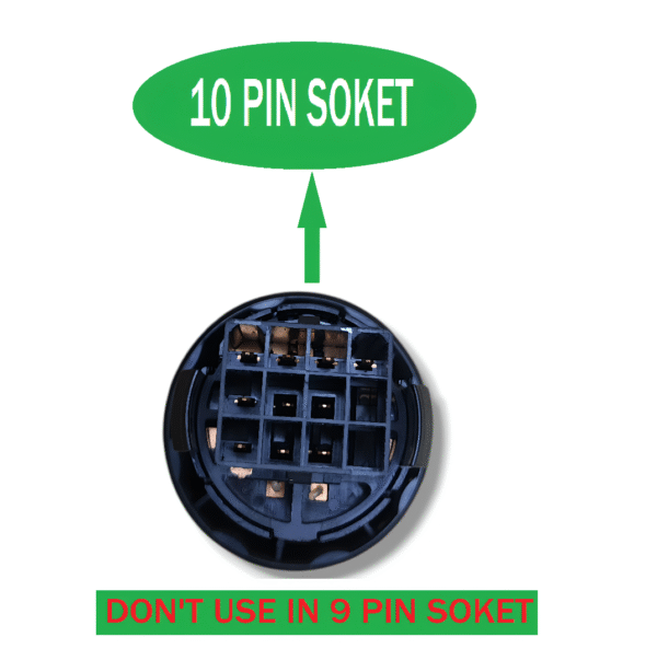 PAANJO A/C Blower Control Switch Compatible for Santro Xing, 10-Pin Socket Type, Black - Image 3