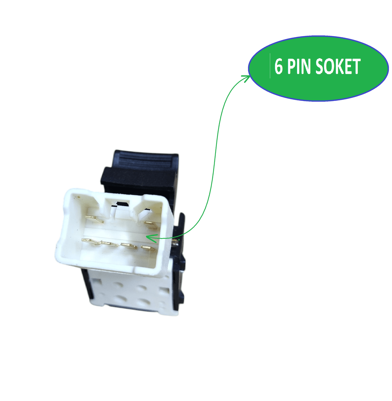 POWER WINDOW SWITCH 6 PIN SOKET (LH) FOR XYLO - Image 3