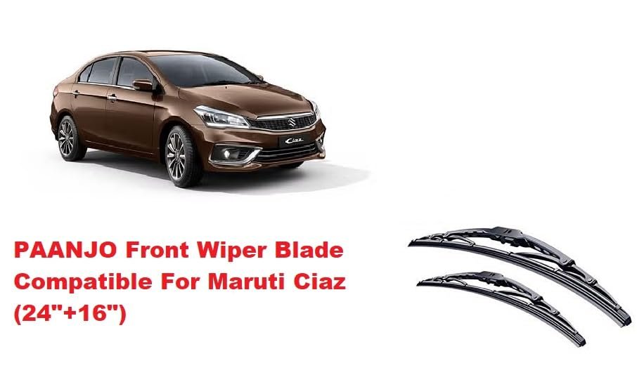 Paanjo Front Wiper Blade Compatible with Maruti Ciaz (24"+16") - Image 3