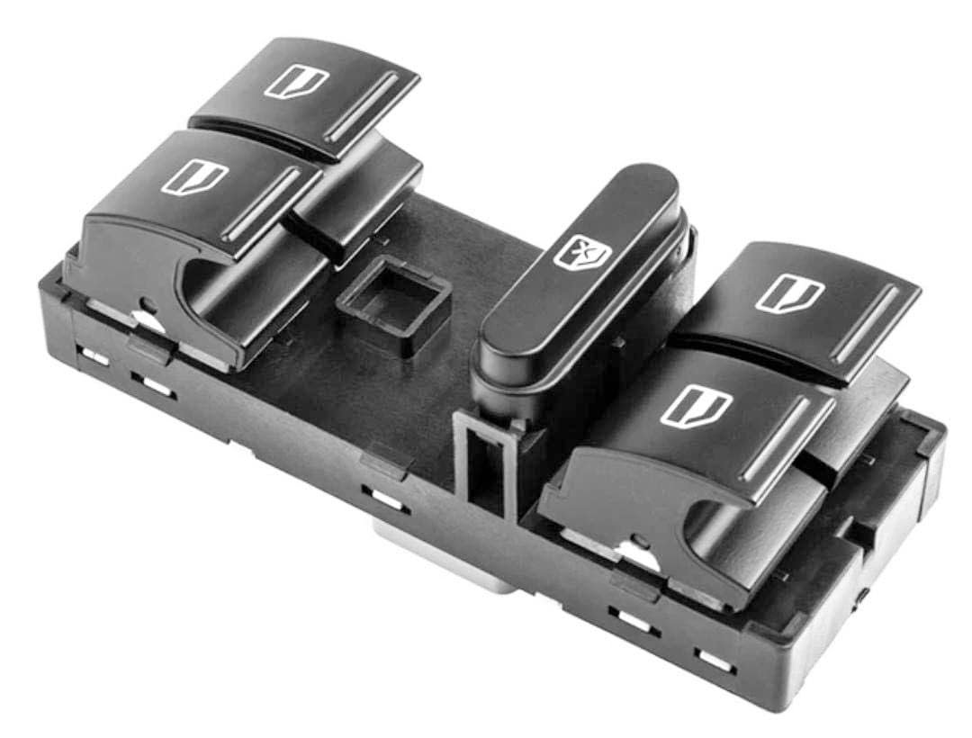 Paanjo Power Window Switch Compatible for Skoda Laura 10 Pin Socket, Black Control Panel, Electric Door Lock Control Module - Image 2