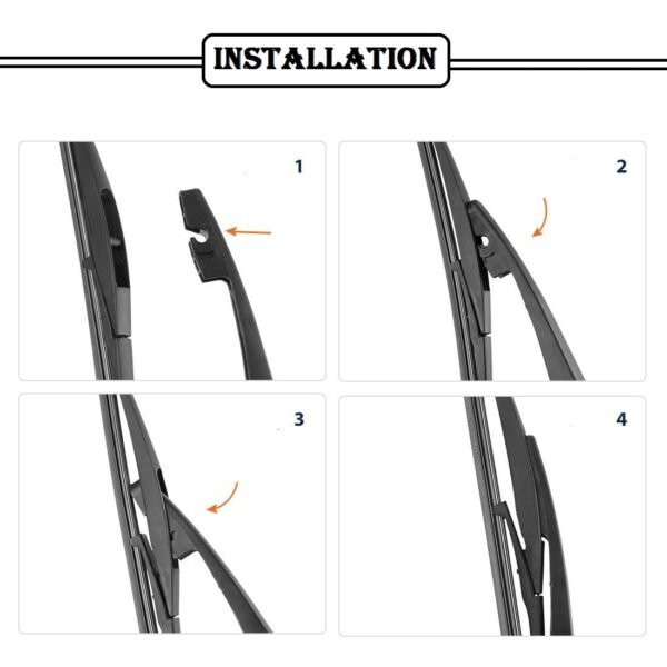 PAANJO Teflon Coated Rear Wiper Arm With Blade For Fiat Punto - Image 8