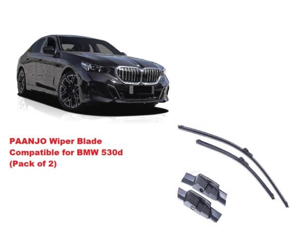 Paanjo  Wiper Blade Compatible with BMW 530d (Pack of 2) - Image 3